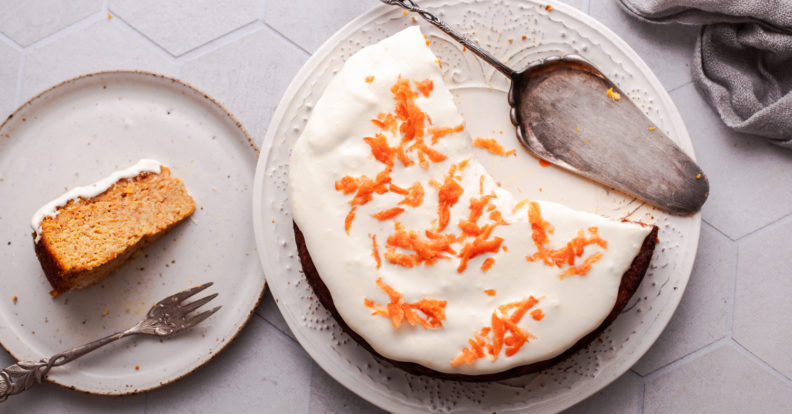 Karottenkuchen mit Frosting