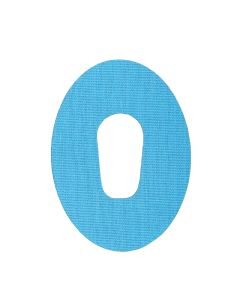 Dexcom G6 Fixtape Oval mit Loch blau