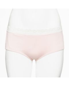 Basic Panty rosé mit Spitze