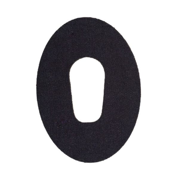 Dexcom G6 Schmuck Tape Oval mit Loch schwarz