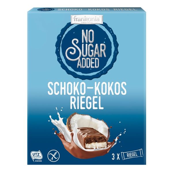 Kokos Schoko-Riegel No Sugar Added