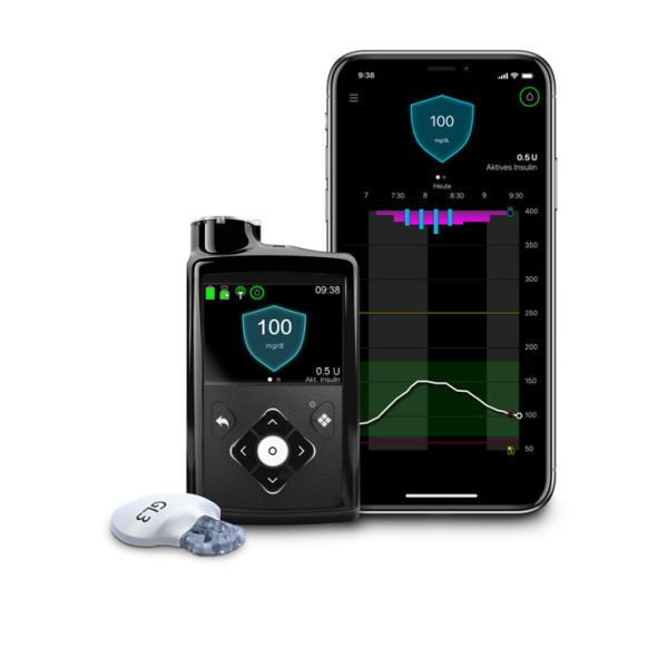 MiniMed 780G mit CGM Sensor und Smartphone-App für MiniMed 780G